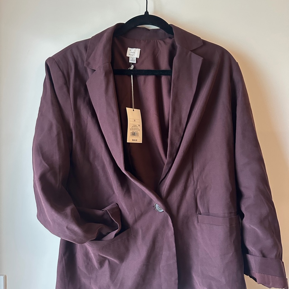 a new day Deep Maroon/ brown Blazer
